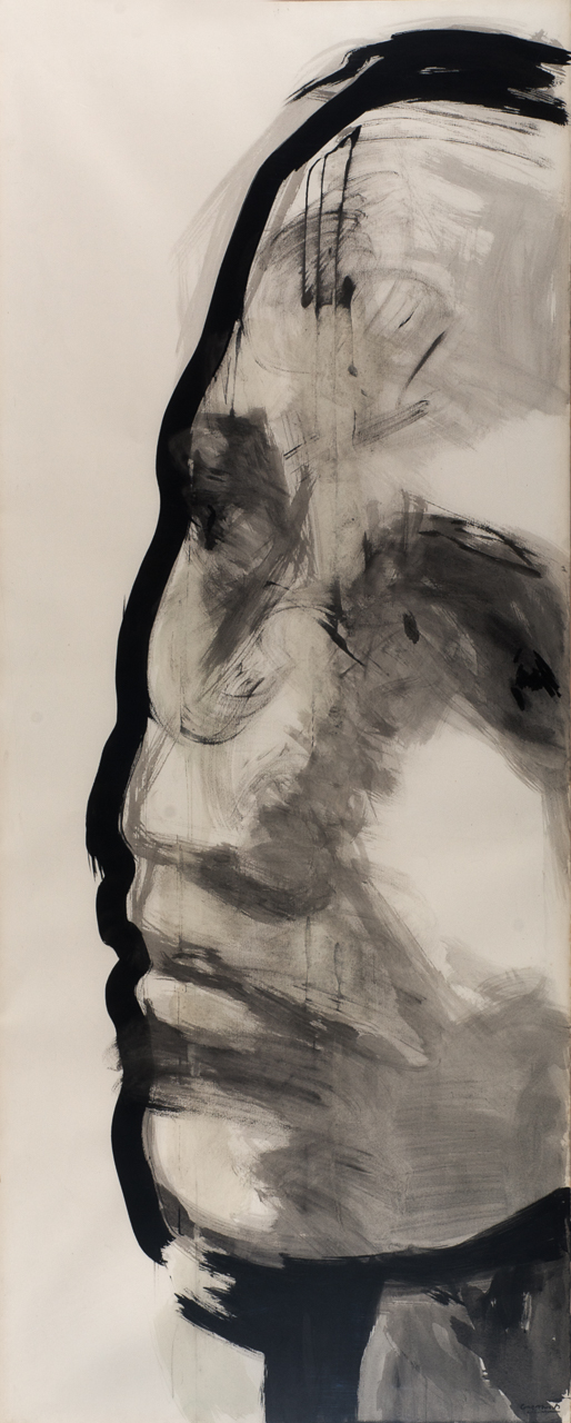 Chinese ink on paper from the Exile series, by spanish artist Jose Maria Guerrero Medina
