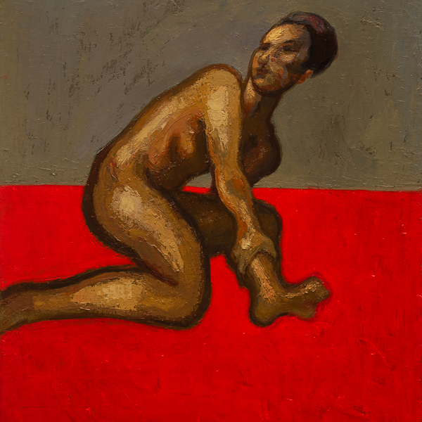 Red series, oil on canvas by Guerrero Medina
